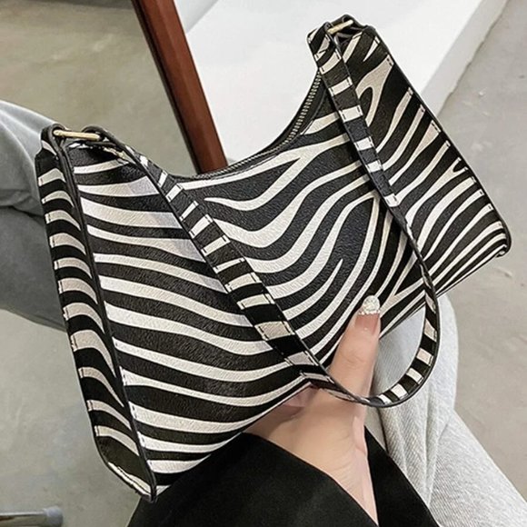 Medium Baguette Bag Zebra Stripe Pattern - Picture 5 of 8